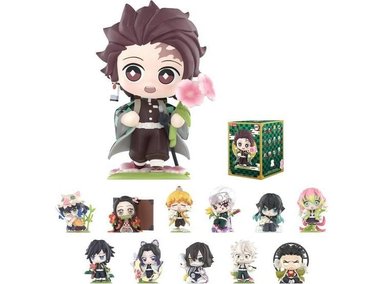 POP MART DEMON SLAYER, FIGURAS DE LA SERIE DE FLORES DE NACIMIENTO, DISEÑO ALEATORIO EN CAJA CIEGA, COLECCIONABLES