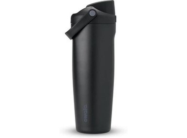 OWALA FREESIP SWAY, BOTELLA DE AGUA AISLADA DE ACERO INOXIDABLE EN NEGRO PARA DEPORTES Y VIAJES