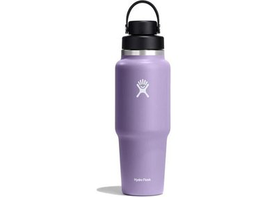 BOTELLA DE VIAJE HYDRO FLASK CON TAPA FLEXIBLE. MANTIENE BEBIDAS FRÍAS 24 HORAS, COMPATIBLE CON PORTAVASOS, ACERO INOXIDABLE