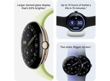 GOOGLE PIXEL WATCH 4 - SMARTWATCH ANDROID CON SEGUIMIENTO DE SALUD, AI DE GOOGLE Y BANDA PORCELANA - 3