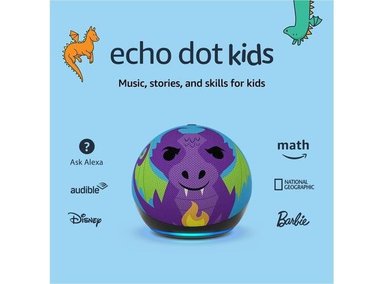 AMAZON ECHO DOT KIDS CON ALEXA, DISEÑADO PARA NIÑOS, CONTROL PARENTAL Y 1 AÑO DE AMAZON KIDS+ - 1