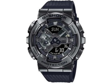 RELOJ CASIO G-SHOCK GM110-1A PARA HOMBRE, MODERNO Y RESISTENTE, CON CORREA DE RESINA NEGRA
