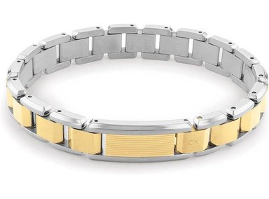 PULSERA ESLABONES CALVIN KLEIN HOMBRE, ACERO INOXIDABLE, CIERRE DE GANCHO FÁCIL, DISEÑO SOFISTICADO, MINIMALISTA