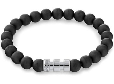PULSERA CALVIN KLEIN PARA HOMBRE EN ACERO CON DISEÑO MODERNO Y CUENTAS REDONDAS