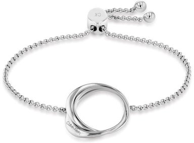 PULSERA DE CADENA CALVIN KLEIN PARA MUJER CON CONTORNOS DISTINTIVOS DE ESTILO ELEGANTE