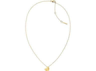 CALVIN KLEIN COLLAR CON COLGANTE DISEÑO DE CORAZÓN FACETADO, ESTILO VERSÁTIL Y CIERRE SEGURO
