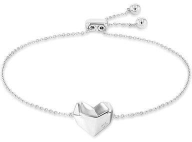 PULSERA DE CADENA PARA MUJER CALVIN KLEIN, CON CORAZÓN CONTEMPORÁNEO, IDEAL PARA CUALQUIER OCASIÓN