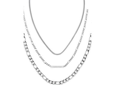 CALVIN KLEIN COLLAR DE CADENA PARA MUJER EN ACERO INOXIDABLE COLOR PLATA, MODELO 35700002