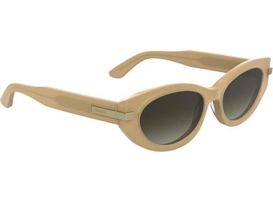 GAFAS DE SOL CALVIN KLEIN CK25502S BEIGE OPALINO CON LENTE MARRÓN GRADIENTE - 7