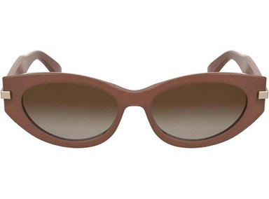 CALVIN KLEIN GAFAS DE SOL MUJER, ESTILO OJO DE GATO CON LENTE GRADIENTE, ROSA OPALINA