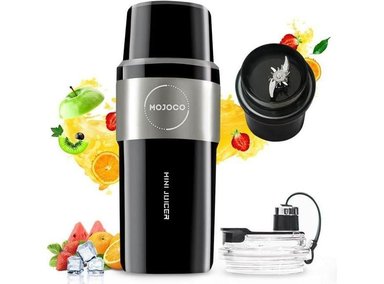 LICUADORA MOJOCO RECARGABLE PORTÁTIL PARA BATIDOS Y SMOOTHIES, CUCHILLAS DE ACERO INOXIDABLE, USO EN CASA O DE VIAJE