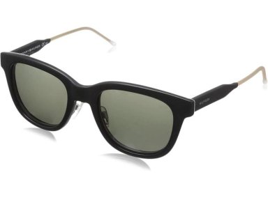 GAFAS DE SOL TOMMY HILFIGER UNISEX TH1352/S, DISEÑO RECTANGULAR CON MARCO DE PLÁSTICO NEGRO Y LLANTA COMPLETA