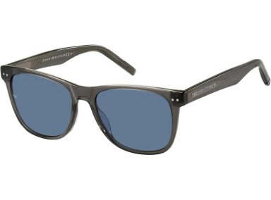 TOMMY HILFIGER GAFAS DE SOL UNISEX MODERNAS, MODELO TH 1712/S, COLOR GRIS MAGNESIO, INCLUYE FUNDA PROTECTORA