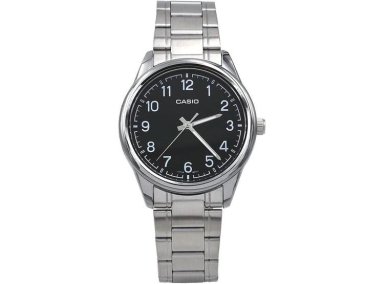 CASIO MTP-V005D-1B4 RELOJ ANALÓGICO DE ACERO INOXIDABLE CON ESFERA NEGRA PARA HOMBRE