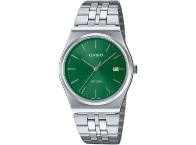 CASIO MTP-B145D-3AV RELOJ ANALÓGICO DE 3 MANECILLAS PARA HOMBRE, ACERO INOXIDABLE, COLOR PLATEADO, DISEÑO VINTAGE