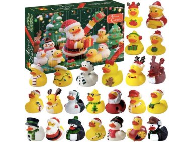 CALENDARIO DE ADVIENTO 2025 CON 24 SORPRESAS DE PATOS DE GOMA REGALO DE NAVIDAD PARA NIÑOS Y ADOLESCENTES