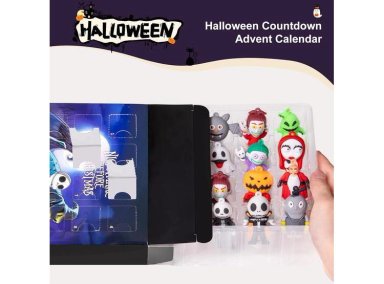 CALENDARIO ADVIENTO DE HALLOWEEN 2025 CON 24 COLECCIONABLES. PARA NIÑOS, ADULTOS Y ADOLESCENTES. DECORATIVO PARA REGALOS - 3