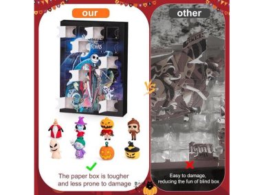 CALENDARIO ADVIENTO DE HALLOWEEN 2025 CON 24 COLECCIONABLES. PARA NIÑOS, ADULTOS Y ADOLESCENTES. DECORATIVO PARA REGALOS - 6