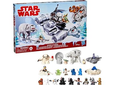 CALENDARIO DE ADVIENTO STAR WARS: 24 SORPRESAS, INCLUYE FIGURAS Y VEHÍCULOS. PARA NIÑOS MAYORES DE 4 AÑOS