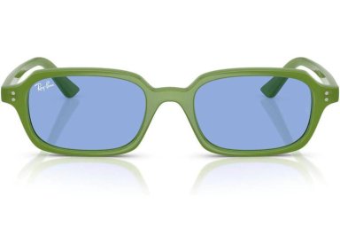 GAFAS DE SOL RAY-BAN RB4455 ZURI, PROTECCIÓN UV, MARCO VERDE NUBLADO, LENTES AZULES, FUNDA Y PAÑO INCLUIDOS