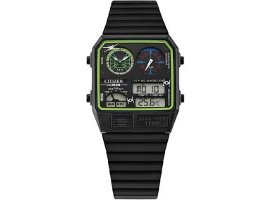 RELOJ DE CUARZO STAR WARS ANI-DIGI CITIZEN CON ALARMA, TIEMPO DUAL Y ACERO INOXIDABLE