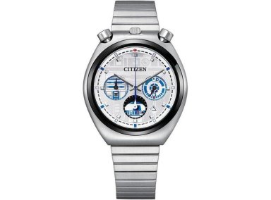 RELOJ PARA HOMBRE CITIZEN STAR WARS INSPIRADO EN R2-D2 CON CRONÓGRAFO FECHA Y ACERO INOXIDABLE