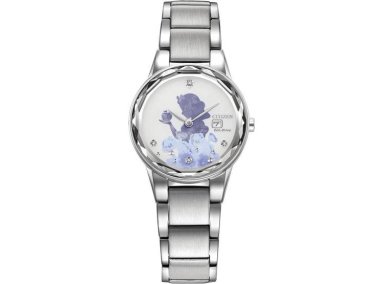 RELOJ DE MUJER CITIZEN ECO-DRIVE DISNEY, INSPIRADO EN BLANCANIEVES, CON CRISTAL Y FECHA, EN ACERO INOXIDABLE - 1