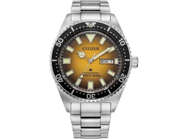 RELOJ CITIZEN PROMASTER DIVE AUTOMÁTICO PARA HOMBRE, ACERO INOXIDABLE, RESISTENTE AL AGUA, ESFERA Y DETALLES LUMINOSOS