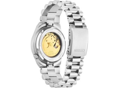 RELOJ AUTOMÁTICO CITIZEN TSUYOSA, ELEGANTE ACERO INOXIDABLE PLATEADO, RESISTENTE AL AGUA, RESERVA 42 HORAS - 2