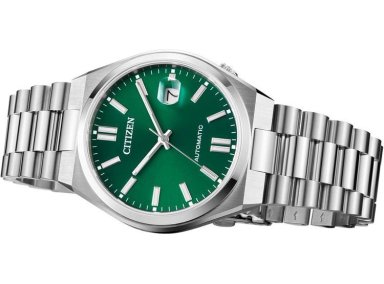 RELOJ AUTOMÁTICO CITIZEN TSUYOSA, ELEGANTE ACERO INOXIDABLE PLATEADO, RESISTENTE AL AGUA, RESERVA 42 HORAS - 6