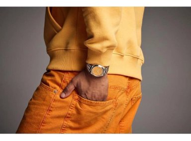 RELOJ AUTOMÁTICO TSUYOSA SPORT DE CITIZEN, ACERO INOXIDABLE, ESFERA AMARILLA, RESISTENTE AL AGUA, DISEÑO DEPORTIVO - 5