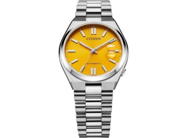RELOJ AUTOMÁTICO TSUYOSA SPORT DE CITIZEN, ACERO INOXIDABLE, ESFERA AMARILLA, RESISTENTE AL AGUA, DISEÑO DEPORTIVO - 7