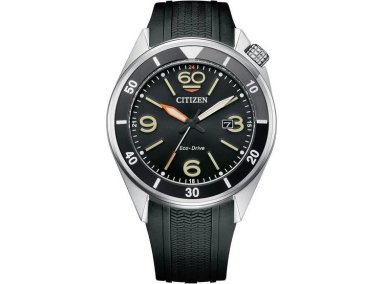RELOJ CITIZEN HOMBRE ECO-DRIVE WEEKENDER SPORT CON CORREA NEGRA DE POLIURETANO Y CAJA DE ACERO INOX, ESFERA NEGRA