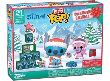 CALENDARIO FUNKO POP! BITTY CON FIGURAS DE STITCH HOLIDAY, IDEAL COMO REGALO Y DECORACIÓN NAVIDEÑA