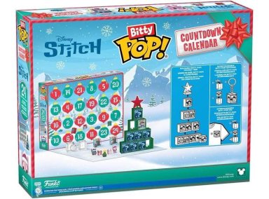 CALENDARIO FUNKO POP! BITTY CON FIGURAS DE STITCH HOLIDAY, IDEAL COMO REGALO Y DECORACIÓN NAVIDEÑA - 3