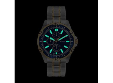 RELOJ FOSSIL GARRETT DE ACERO INOXIDABLE, DISEÑO MULTIFUNCIONAL CON ESFERA AZUL Y RESISTENCIA AL AGUA - 5