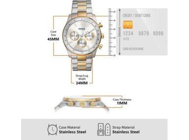 SULLIVAN RELOJ DE ACERO INOXIDABLE DE DOS TONOS, DISEÑO MODERNO Y ELEGANTE PARA HOMBRES - 4