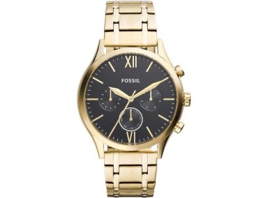 RELOJ FOSSIL FENMORE BQ2366 DORADO, MULTIFUNCIÓN Y ELEGANTE PARA MUJER, DE ACERO INOXIDABLE RESISTENTE