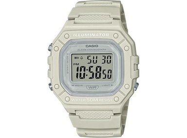 CASIO W218H, RELOJ DIGITAL HOMBRE, RESISTENTE AL AGUA 50M, CRONÓGRAFO LED, ALARMA DIARIA, 7 AÑOS DE BATERÍA