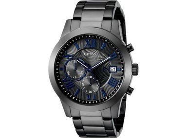 RELOJ CRONÓGRAFO GUESS DE ACERO INOXIDABLE, RESISTENTE AL AGUA, DISEÑO ELEGANTE CON CORREA DE ACERO INOXIDABLE - 1
