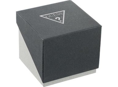 RELOJ GUESS CON ESFERA DE DIAMANTE GENUINO, CAJA DE ACERO INOXIDABLE Y CORREA DE SILICONA NEGRA RESISTENTE - 2