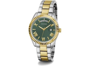 RELOJ GUESS PARA MUJER CON BORDE DE MONEDA, CORREA MULTICOLOR Y RESISTENCIA AL AGUA, DISEÑO SOFISTICADO - 4