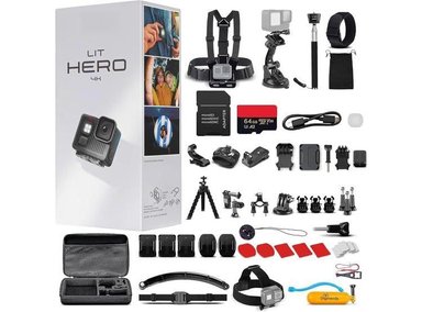 GOPRO LIT HERO 4K CON ESTABILIZACIÓN HYPERSMOOTH Y LUZ LED, PERFECTA PARA VLOGS Y DEPORTES - 1