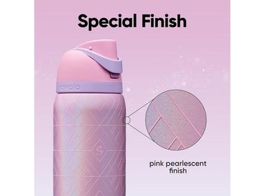 BOTELLA AISLADA DE ACERO INOXIDABLE OWALA FREESIP, IDEAL PARA DEPORTES, EN COLOR ROSA, LIBRE DE BPA - 4