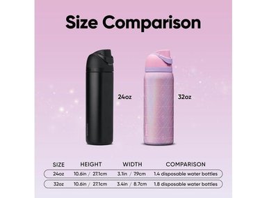 BOTELLA AISLADA DE ACERO INOXIDABLE OWALA FREESIP, IDEAL PARA DEPORTES, EN COLOR ROSA, LIBRE DE BPA - 5