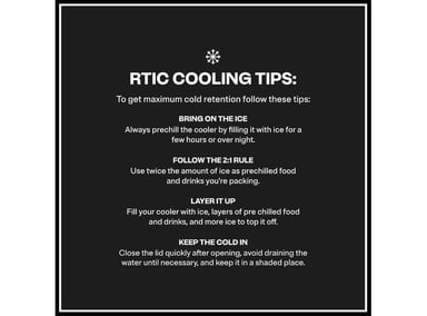 RTIC HIELERA DE VIAJE PERSONAL, COMPACTA, PORTÁTIL PARA ALIMENTOS Y BEBIDAS, CAPACIDAD 12 LATAS - 8