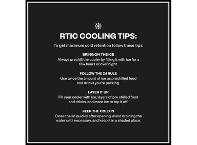 RTIC HIELERA PERSONAL DE 8 CUARTOS, COMPACTA, AISLADA Y PORTÁTIL IDEAL PARA ALIMENTOS Y BEBIDAS - 8