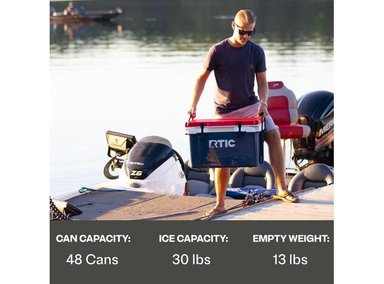 RTIC ENFRIADOR ULTRALIGERO 32 CUARTOS PORTÁTIL, IDEAL PARA AVENTURA AL AIRE LIBRE, 30% MÁS LIGERO QUE NORMAL - 6
