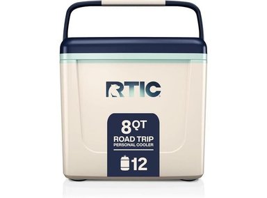 HIELERA PERSONAL RTIC, COMPACTA Y PORTÁTIL PARA CAMPING, PICNIC, PLAYA Y PESCA. CAPACIDAD PARA 12 LATAS