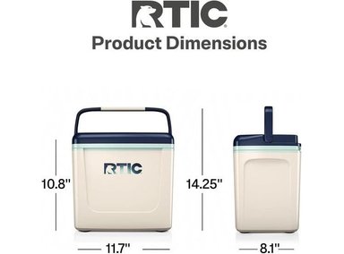 HIELERA PERSONAL RTIC, COMPACTA Y PORTÁTIL PARA CAMPING, PICNIC, PLAYA Y PESCA. CAPACIDAD PARA 12 LATAS - 4